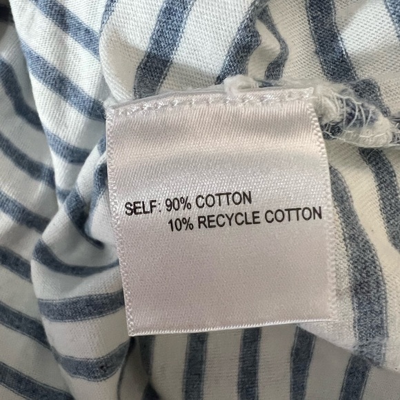 Jane and Delancey White and Light Blue Striped Dress - Picture 5 of 5